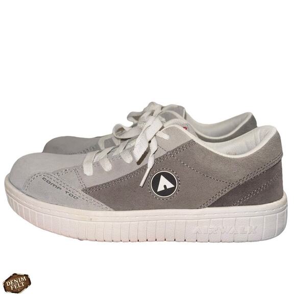 Airwalk Camino Women’s Grey Safety Toe Shoes – Size 8 WIDE – Slip Resistant NEW - Picture 9 of 15